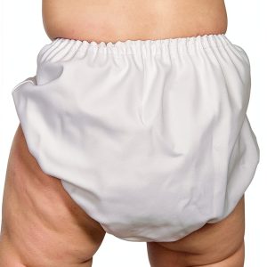 I.C Collection Baby Boys Diaper Cover 100% Cotton Soft White-0