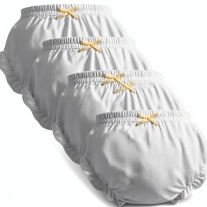 Baby Girls White Cotton Underwear 12-18 Months-0