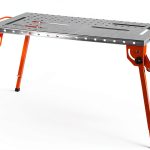 VEVOR Foldable Welding Table 44" x 21" Orange 500lb Capacity Workbench-0