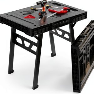 Express Folding Worktable Turboforce 34x24 Black 1650lb Capacity-0